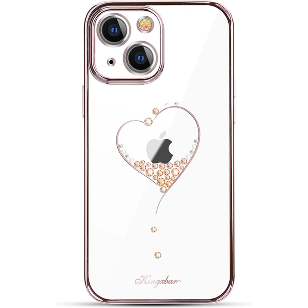 Wholesale Kingxbar Wish Swarovski Apple iPhone 13 pink - KGX483 - {ean13} - Hurt