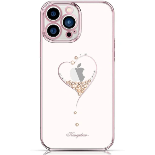 Etui Kingxbar Wish Swarovski Apple iPhone 13 różowy