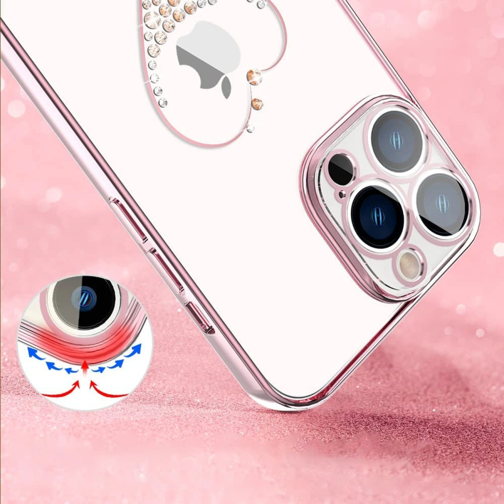 Hurtownia GSM - Etui Kingxbar Wish Swarovski Apple iPhone 13 Pro Max rózsaszín - KGX485 - {ean13} - Hurt