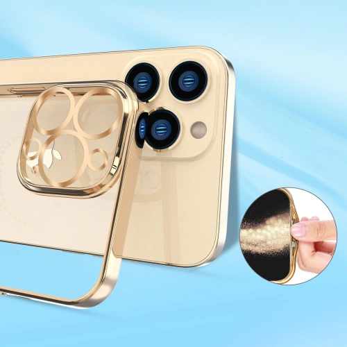 Etui Kingxbar Wish Swarovski Apple iPhone 13 Pro Max różowy