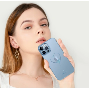 Etui Kingxbar Wish Swarovski Apple iPhone 13 Pro Max różowy