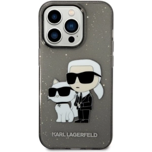 Etui Karl Lagerfeld KLHCP14XHNKCTGK Apple iPhone 14 Pro Max czarny/black hardcase IML GLIT NFT Karl&Choupette