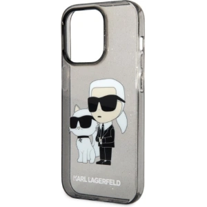 Etui Karl Lagerfeld KLHCP14XHNKCTGK Apple iPhone 14 Pro Max czarny/black hardcase IML GLIT NFT Karl&Choupette