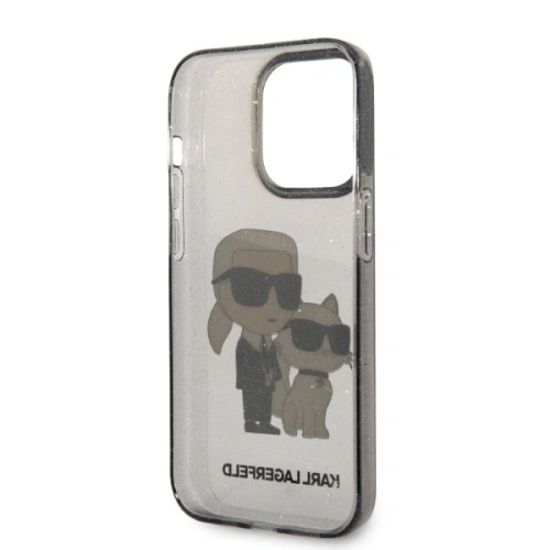 Etui Karl Lagerfeld KLHCP14XHNKCTGK Apple iPhone 14 Pro Max czarny/black hardcase IML GLIT NFT Karl&Choupette