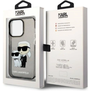 Etui Karl Lagerfeld KLHCP14XHNKCTGK Apple iPhone 14 Pro Max czarny/black hardcase IML GLIT NFT Karl&Choupette
