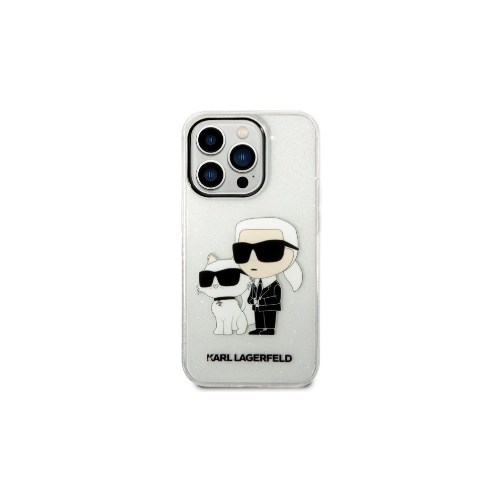Wholesale Karl Lagerfeld KLHCP14XHNKCTGT Apple iPhone 14 Pro Max transparent hardcase IML GLIT NFT Karl&Choupette - KLD1247 - {ean13} - Hurt