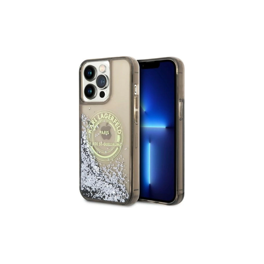 Hurtownia GSM - Etui Karl Lagerfeld KLHCP14XLCRSGRK Apple iPhone 14 Pro Max negru/black hardcase Liquid Glitter RSG - KLD1249 - {ean13} - Hurt