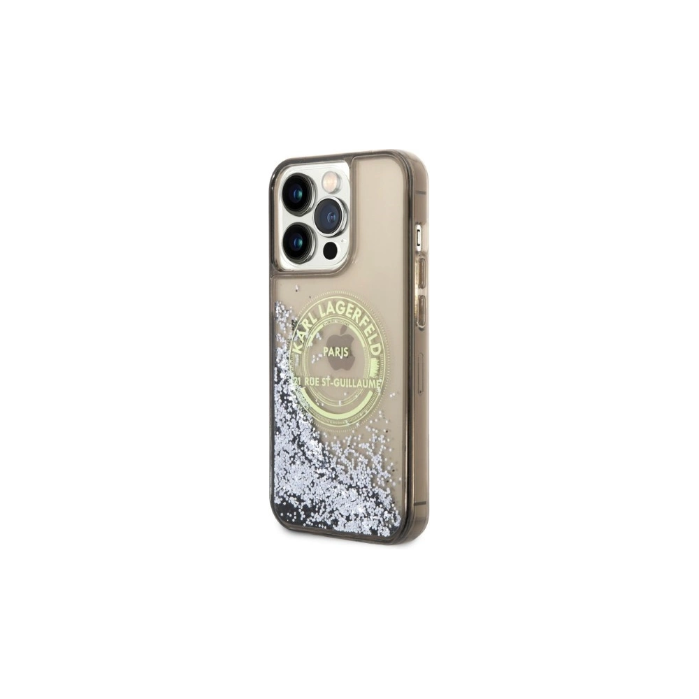 Hurtownia GSM - Etui Karl Lagerfeld KLHCP14XLCRSGRK Apple iPhone 14 Pro Max negru/black hardcase Liquid Glitter RSG - KLD1249 - {ean13} - Hurt