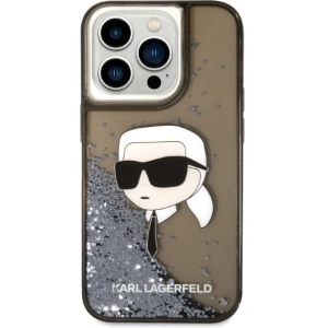 Etui Karl Lagerfeld KLHCP14XLNKHCK Apple iPhone 14 Pro Max fekete/black hardcase Glitter NFT Karl Head