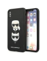 Hurtownia GSM - Case Karl Lagerfeld KLHCPXSAKICKCBK Apple iPhone XS/X schwarz/black Hardcase Saffiano Ikonik Karl&Choupette Head - KLD1252 - {ean13} - Hurt