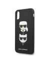 Hurtownia GSM - Case Karl Lagerfeld KLHCPXSAKICKCBK Apple iPhone XS/X schwarz/black Hardcase Saffiano Ikonik Karl&Choupette Head - KLD1252 - {ean13} - Hurt