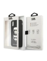 Hurtownia GSM - Case Karl Lagerfeld KLHCPXSAKICKCBK Apple iPhone XS/X schwarz/black Hardcase Saffiano Ikonik Karl&Choupette Head - KLD1252 - {ean13} - Hurt