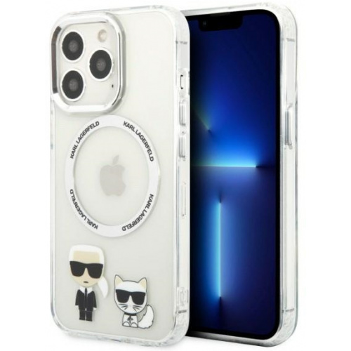 Karl Lagerfeld Distributor - 3666339058517 - KLD1253 - Karl Lagerfeld KLHMP13LHKCT Apple iPhone 13 Pro hardcase transparent Karl & Choupette Aluminium Magsafe - B2B homescreen
