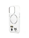 Hurtownia GSM - Etui Karl Lagerfeld KLHMP13LHKCT Apple iPhone 13 Pro kemény tok átlátszó Karl & Choupette Alumínium Magsafe - KLD1253 - {ean13} - Hurt