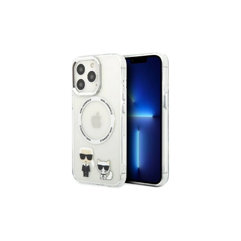 Hurtownia GSM - Etui Karl Lagerfeld KLHMP13XHKCT Apple iPhone 13 Pro Max hardcase transparent Karl & Choupette Aluminium Magsafe - KLD1254 - {ean13} - Hurt