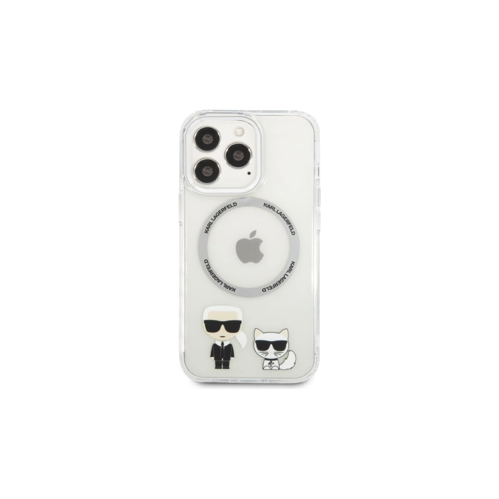 Hurtownia GSM - Etui Karl Lagerfeld KLHMP13XHKCT Apple iPhone 13 Pro Max hardcase transparent Karl & Choupette Aluminium Magsafe - KLD1254 - {ean13} - Hurt