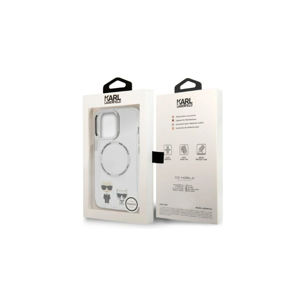 Hurtownia GSM - Etui Karl Lagerfeld KLHMP13XHKCT Apple iPhone 13 Pro Max hardcase transparent Karl & Choupette Aluminium Magsafe - KLD1254 - {ean13} - Hurt