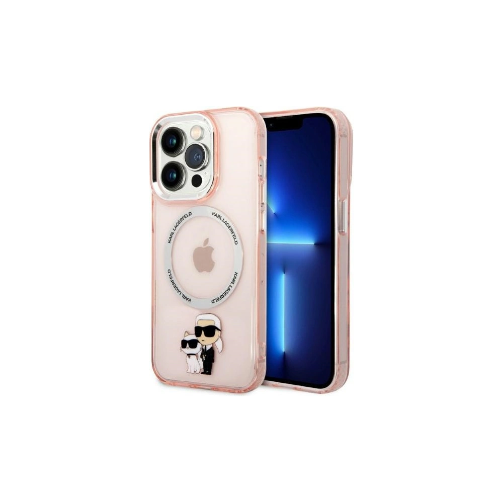 Hurtownia GSM - Etui Karl Lagerfeld KLHMP14LHNKCIP Apple iPhone 14 Pro hardcase różowy/pink IML NFT Karl&Choupette Magsafe - KLD1255 - {ean13} - Hurt