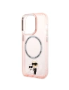 Hurtownia GSM - Etui Karl Lagerfeld KLHMP14LHNKCIP Apple iPhone 14 Pro hardcase różowy/pink IML NFT Karl&Choupette Magsafe - KLD1255 - {ean13} - Hurt