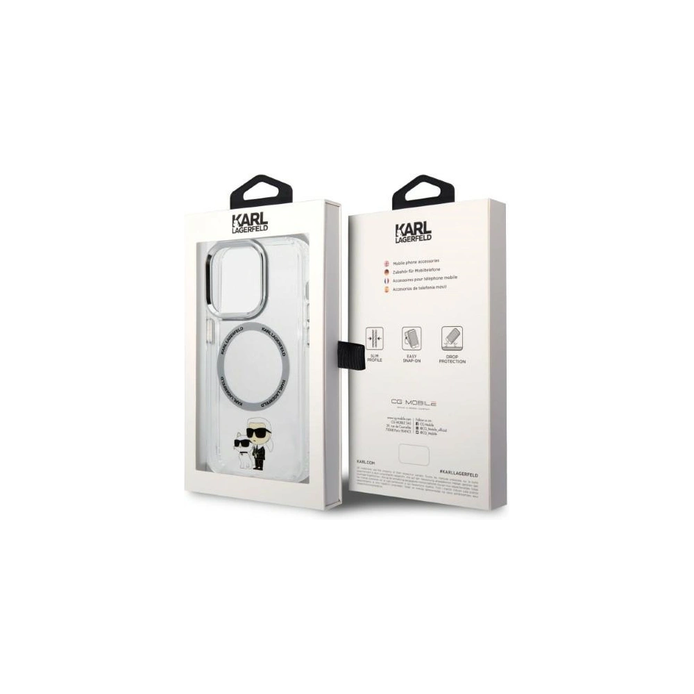 Wholesale Karl Lagerfeld KLHMP14LHNKCIT Apple iPhone 14 Pro hardcase transparent IML NFT Karl&Choupette Magsafe - KLD1256 - {ean13} - Hurt