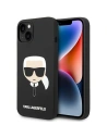 Etui Karl Lagerfeld KLHMP14MSLKHBK Apple iPhone 14 Plus / 15 Plus hardcase černý/black Silicone Karl`s Head Magsafe