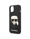 Hurtownia GSM - Etui Karl Lagerfeld KLHMP14MSLKHBK Apple iPhone 14 Plus / 15 Plus hardcase černý/black Silicone Karl`s Head Magsafe - KLD1259 - {ean13} - Hurt
