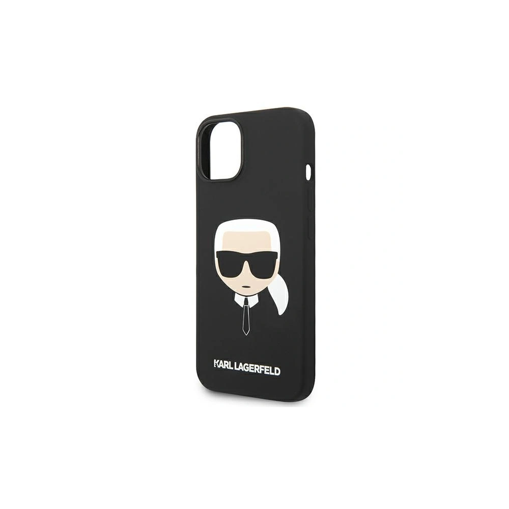 Hurtownia GSM - Etui Karl Lagerfeld KLHMP14MSLKHBK Apple iPhone 14 Plus / 15 Plus hardcase černý/black Silicone Karl`s Head Magsafe - KLD1259 - {ean13} - Hurt
