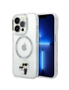 Etui Karl Lagerfeld KLHMP14XHNKCIT Apple iPhone 14 Pro Max hardcase transparent IML NFT Karl&Choupette Magsafe
