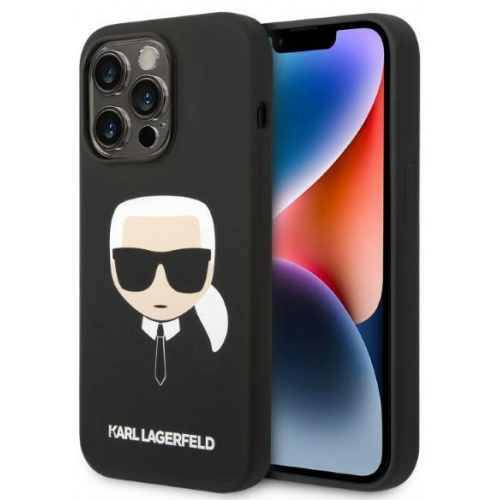 Hurtownia Karl Lagerfeld - 3666339078027 - KLD1262 - Etui Karl Lagerfeld KLHMP14XSLKHBK Apple iPhone 14 Pro Max hardcase czarny/black Silicone Karl`s Head Magsafe - B2B homescreen