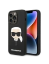 Hurtownia GSM - Etui Karl Lagerfeld KLHMP14XSLKHBK Apple iPhone 14 Pro Max hardcase czarny/black Silicone Karl`s Head Magsafe - KLD1262 - {ean13} - Hurt