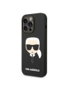 Hurtownia GSM - Etui Karl Lagerfeld KLHMP14XSLKHBK Apple iPhone 14 Pro Max hardcase czarny/black Silicone Karl`s Head Magsafe - KLD1262 - {ean13} - Hurt