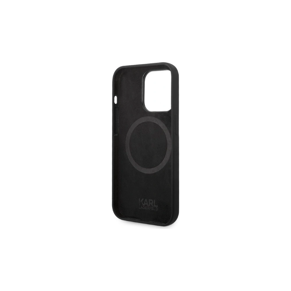 Wholesale Karl Lagerfeld KLHMP14XSLKHBK Apple iPhone 14 Pro Max hardcase black Silicone Karl`s Head Magsafe - KLD1262 - {ean13} - Hurt