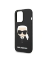 Hurtownia GSM - Etui Karl Lagerfeld KLHMP14XSLKHBK Apple iPhone 14 Pro Max hardcase czarny/black Silicone Karl`s Head Magsafe - KLD1262 - {ean13} - Hurt