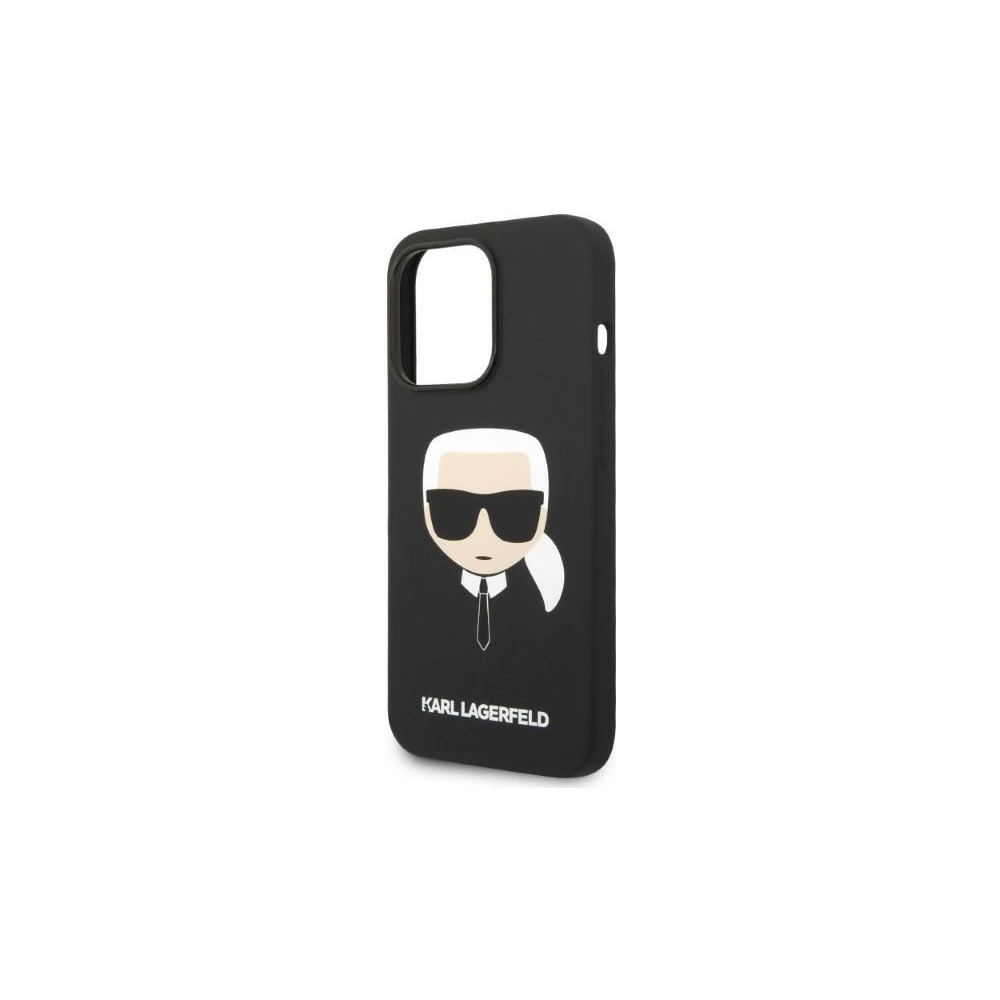 Wholesale Karl Lagerfeld KLHMP14XSLKHBK Apple iPhone 14 Pro Max hardcase black Silicone Karl`s Head Magsafe - KLD1262 - {ean13} - Hurt