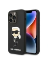 Etui Karl Lagerfeld KLHMP14XSNIKBCK Apple iPhone 14 Pro Max hardcase černý/black Silicone NFT Ikonik Magsafe