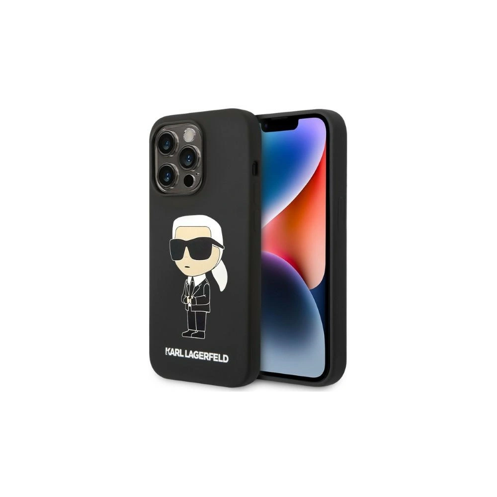 Hurtownia GSM - Etui Karl Lagerfeld KLHMP14XSNIKBCK Apple iPhone 14 Pro Max hardcase negru/black Silicone NFT Ikonik Magsafe - KLD1263 - {ean13} - Hurt