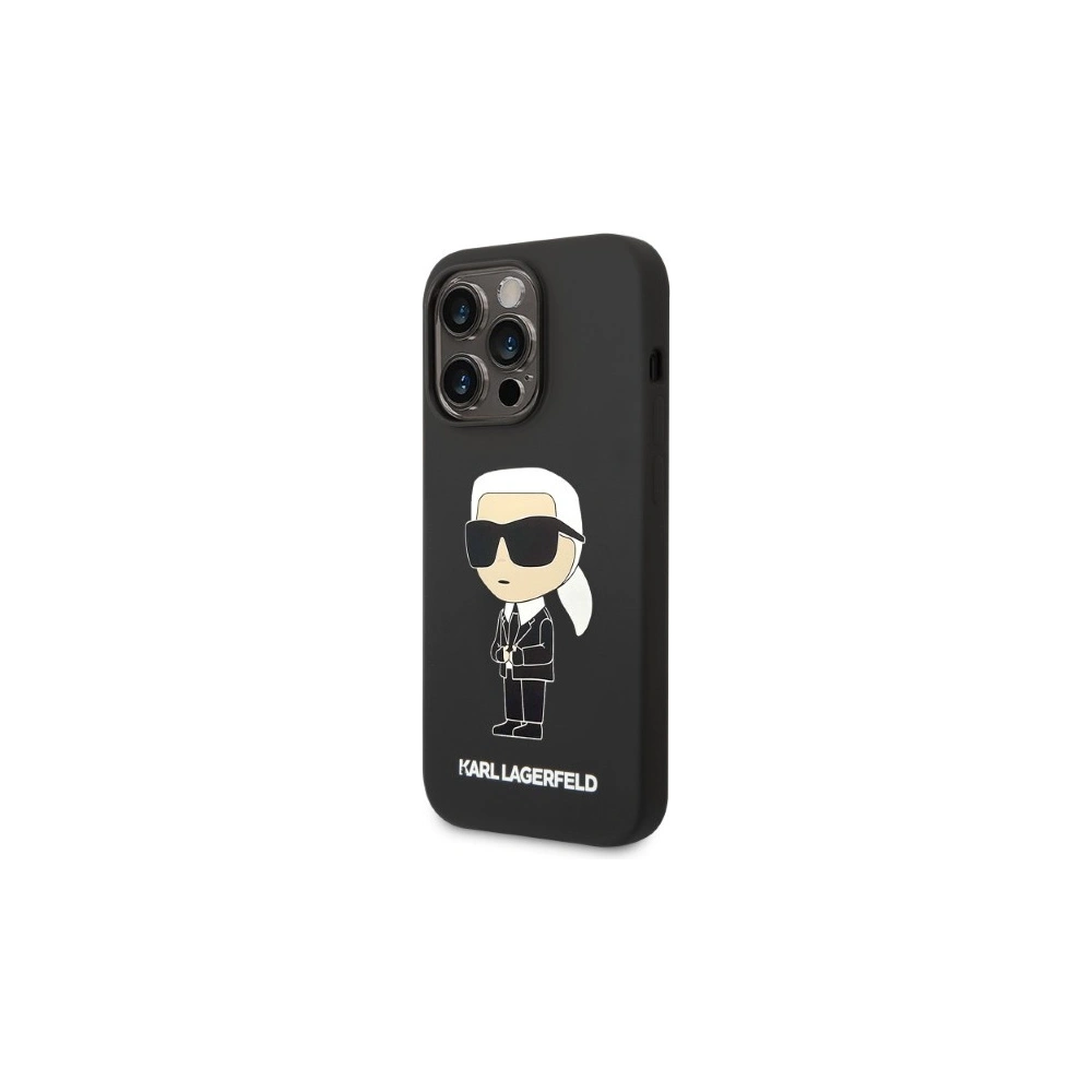 Hurtownia GSM - Etui Karl Lagerfeld KLHMP14XSNIKBCK Apple iPhone 14 Pro Max hardcase negru/black Silicone NFT Ikonik Magsafe - KLD1263 - {ean13} - Hurt