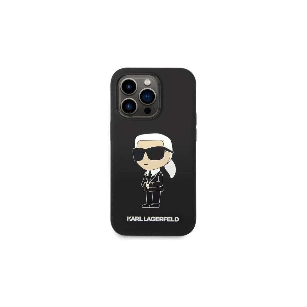 Hurtownia GSM - Etui Karl Lagerfeld KLHMP14XSNIKBCK Apple iPhone 14 Pro Max hardcase negru/black Silicone NFT Ikonik Magsafe - KLD1263 - {ean13} - Hurt