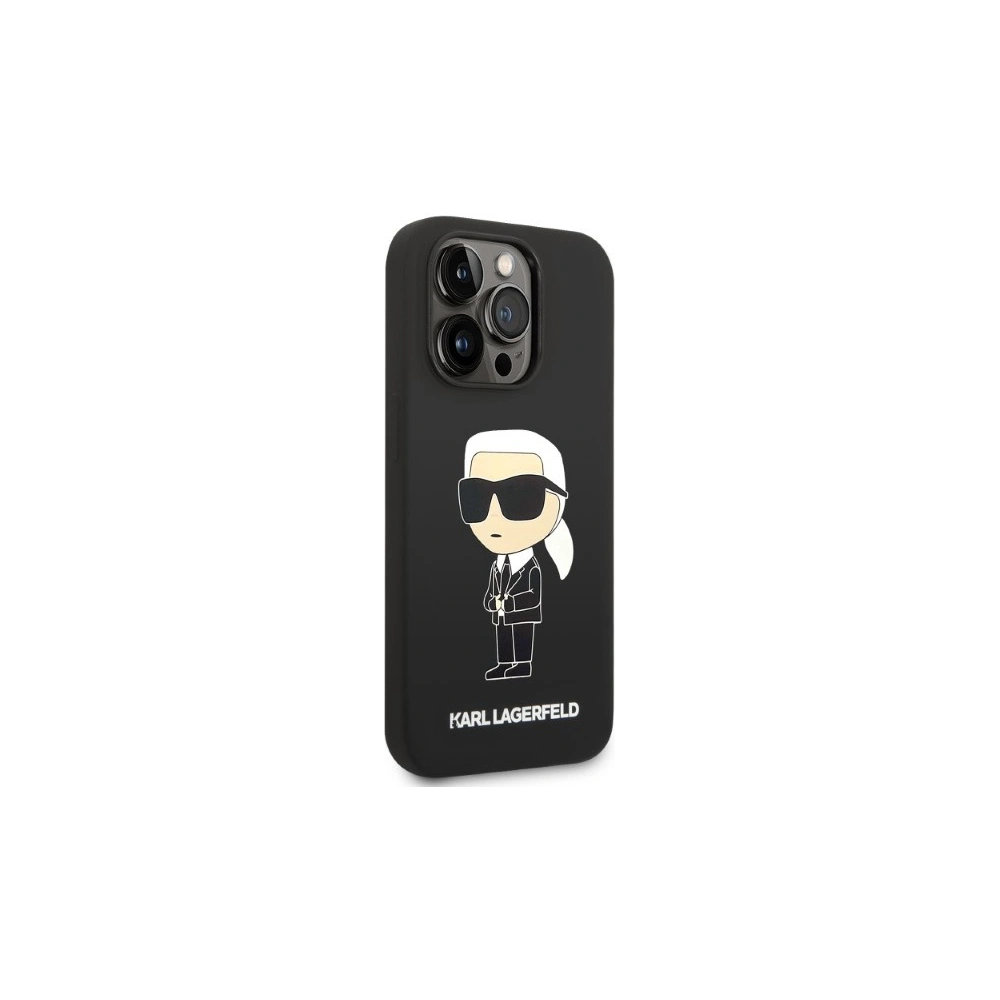 Hurtownia GSM - Etui Karl Lagerfeld KLHMP14XSNIKBCK Apple iPhone 14 Pro Max hardcase negru/black Silicone NFT Ikonik Magsafe - KLD1263 - {ean13} - Hurt