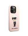 Hurtownia GSM - Etui Karl Lagerfeld KLHMP14XSNIKBCP Apple iPhone 14 Pro Max hardcase růžový/pink Silicone NFT Ikonik Magsafe - KLD1264 - {ean13} - Hurt
