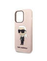 Hurtownia GSM - Etui Karl Lagerfeld KLHMP14XSNIKBCP Apple iPhone 14 Pro Max hardcase růžový/pink Silicone NFT Ikonik Magsafe - KLD1264 - {ean13} - Hurt