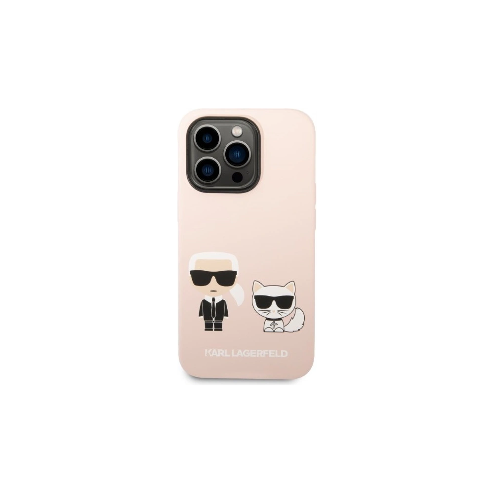 Hurtownia GSM - Case Karl Lagerfeld KLHMP14XSSKCI Apple iPhone 14 Pro Max Hardcase hellrosa/light pink Silikon Karl & Choupette Magsafe - KLD1265 - {ean13} - Hurt