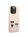 Hurtownia GSM - Case Karl Lagerfeld KLHMP14XSSKCI Apple iPhone 14 Pro Max Hardcase hellrosa/light pink Silikon Karl & Choupette Magsafe - KLD1265 - {ean13} - Hurt