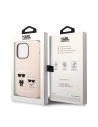 Wholesale Karl Lagerfeld KLHMP14XSSKCI Apple iPhone 14 Pro Max hardcase light pink Silicone Karl & Choupette Magsafe - KLD1265 - {ean13} - Hurt