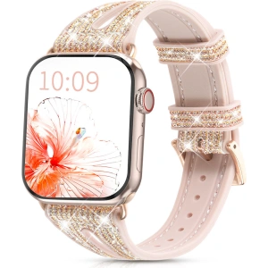 Pasek Kingxbar New Chameleon Band Apple Watch 4/5/6/7/SE/8/9 44/45mm złoty