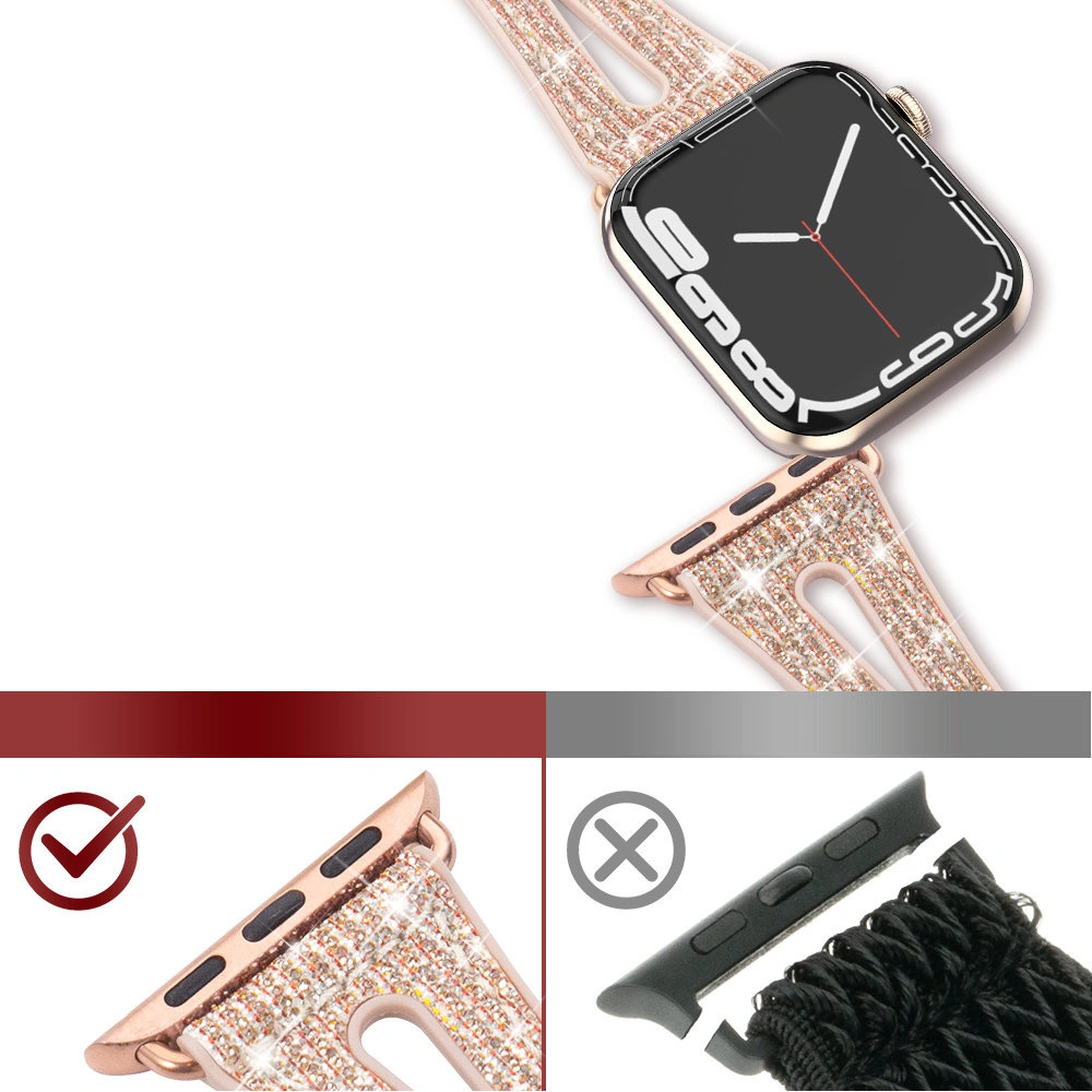 Hurtownia GSM - Pasek Kingxbar New Chameleon Band Apple Watch 4/5/6/7/SE/8/9 44/45mm złoty - KGX487 - {ean13} - Hurt