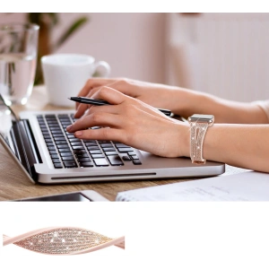 Pasek Kingxbar New Chameleon Band Apple Watch 4/5/6/7/SE/8/9 44/45mm złoty