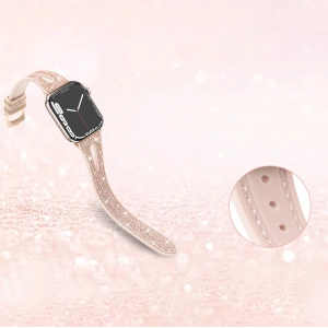 Pasek Kingxbar New Chameleon Band Apple Watch 4/5/6/7/SE/8/9 44/45mm złoty