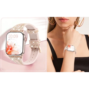 Pasek Kingxbar New Chameleon Band Apple Watch 4/5/6/7/SE/8/9 44/45mm złoty