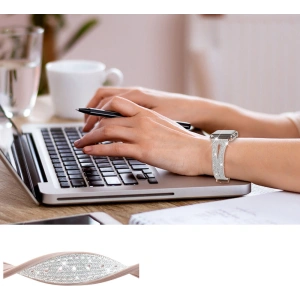 Pasek Kingxbar New Chameleon Band Apple Watch 4/5/6/7/SE/8/9/10 40/41/42mm srebrny